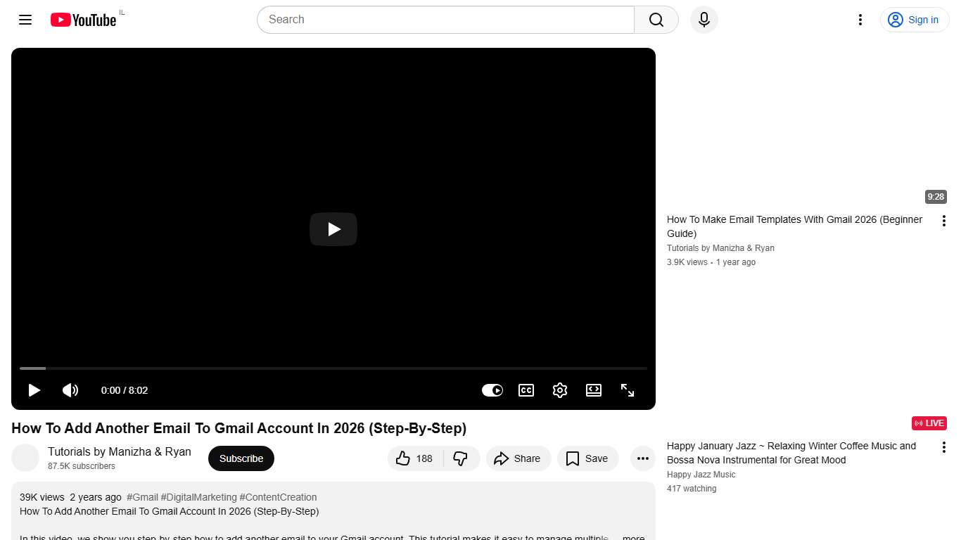 How To Add Another Email To Gmail Account In 2026 (Step-By-Step) - YouTube